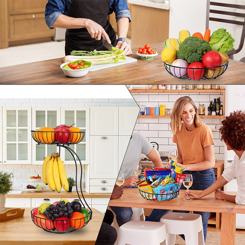 001-ZJGL-001 Nordic Double Layer Fruit Tray Snack Storage Basket (BPA Free, No FDA) 001-ZJGL-001 Nordic Double Layer Fruit Tray Snack Storage Basket (BPA Free, No FDA)